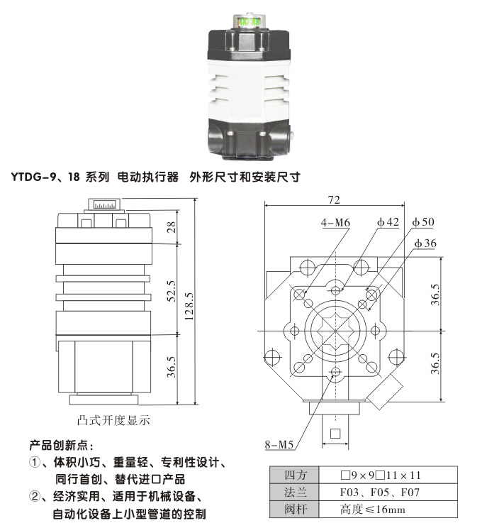 電動執行器,電動頭,YTDG-RS18電動執行機構結構圖