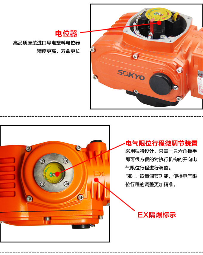 防爆電動蝶閥,YTEx-RS防爆電動調節蝶閥細節圖3