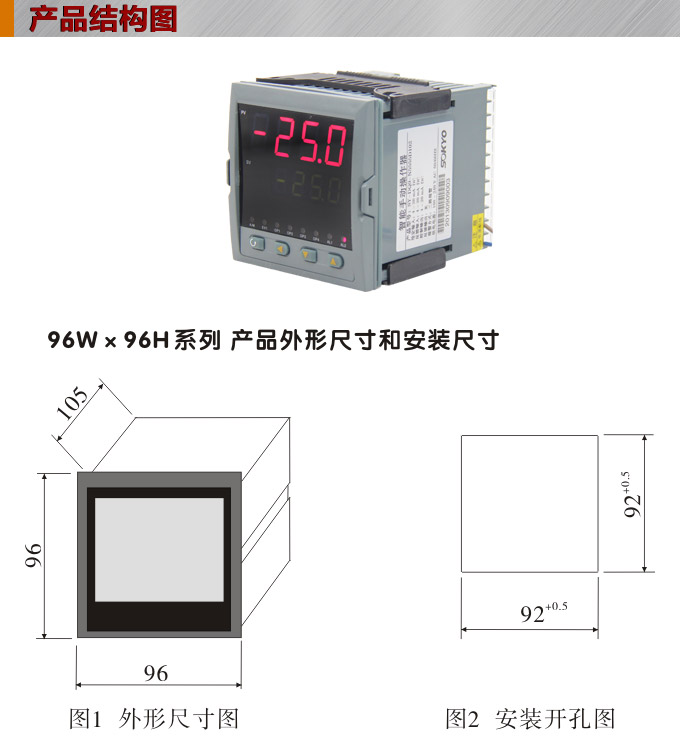 智能手動操作器,DQ9電動操作器,手操器結構圖