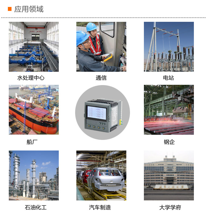 液晶漢顯控制儀，DT509四回路液晶顯示表，液晶顯示控制儀 應用領域